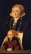 Portrait of a Lady with her daughter Barthel Bruyn